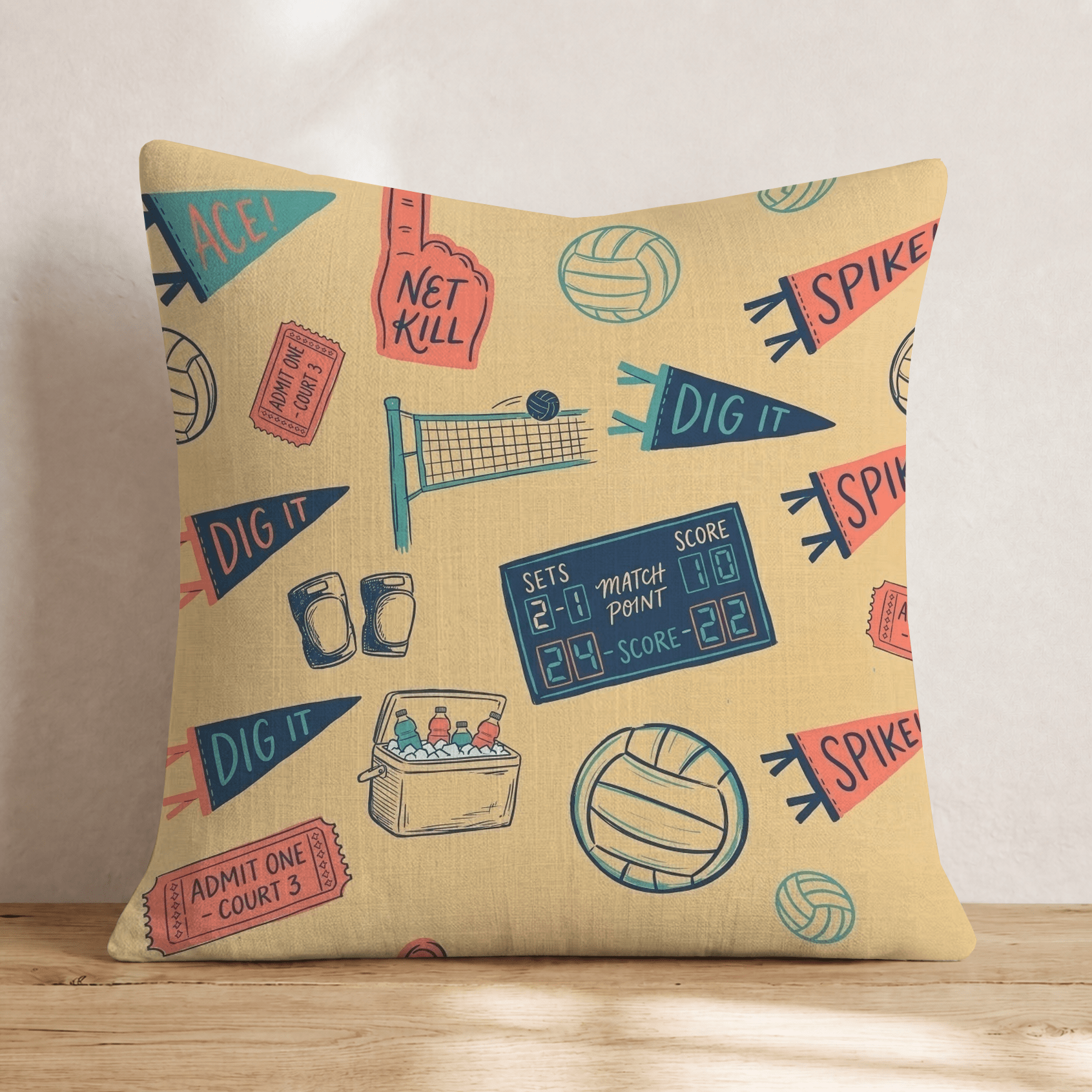 Knee Pad Nation Throw Pillow - Hillcroft Home