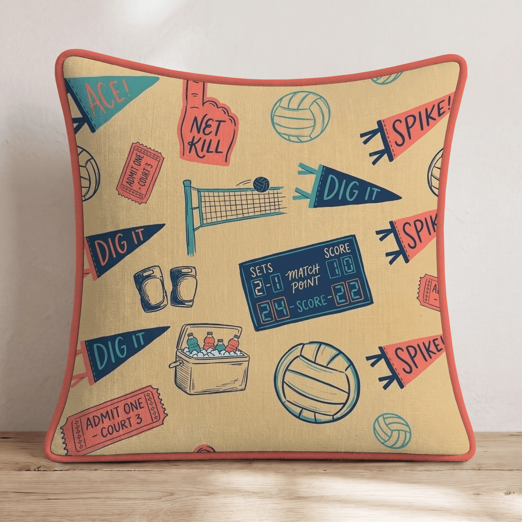 Knee Pad Nation Throw Pillow - Hillcroft Home