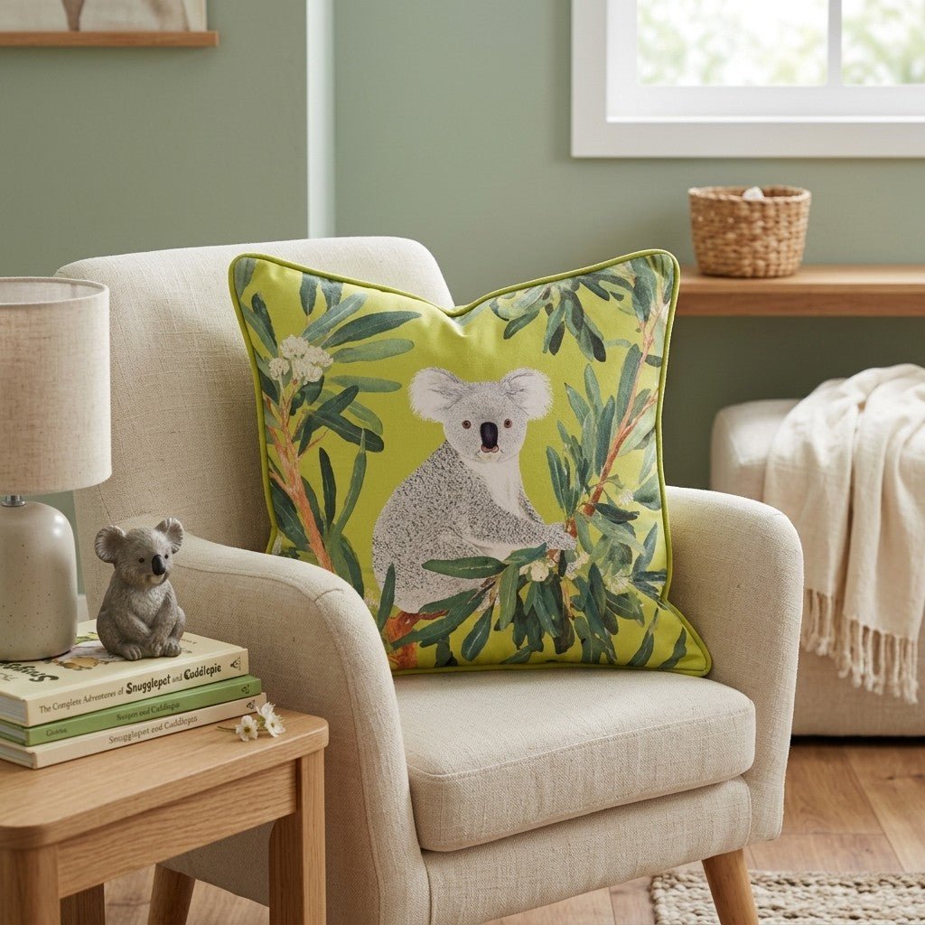 Koala Forest Throw Pillow - Hillcroft Home