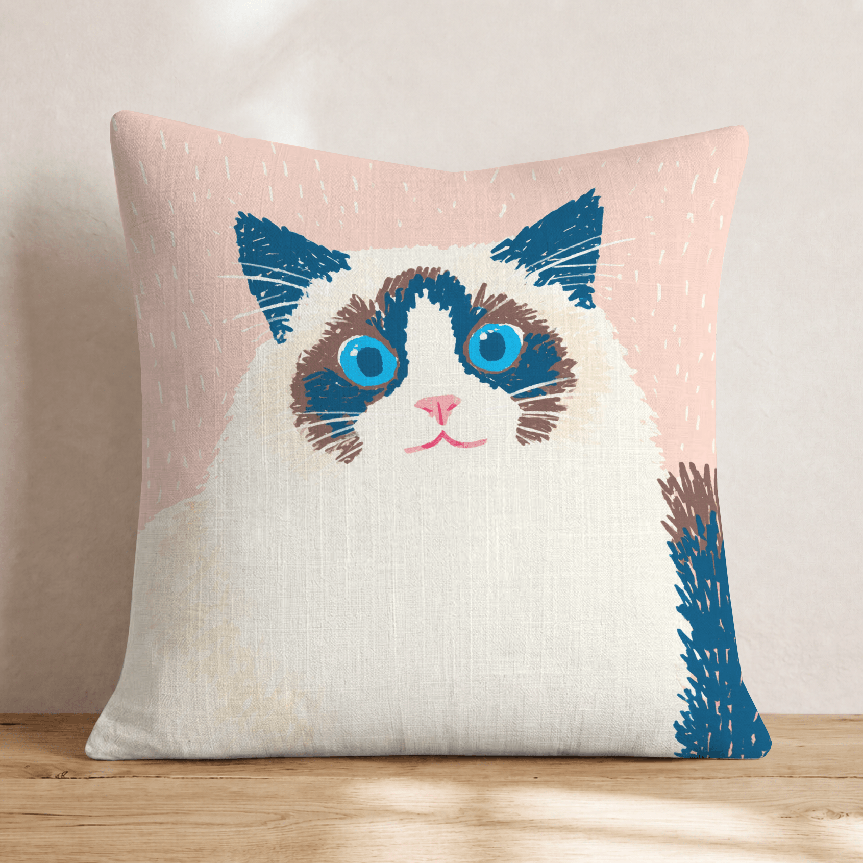 Kooky Kat Throw Pillow - Hillcroft Home