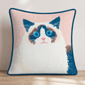 Kooky Kat Throw Pillow - Hillcroft Home