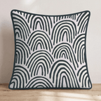 Kormac Waves Throw Pillow - Hillcroft Home