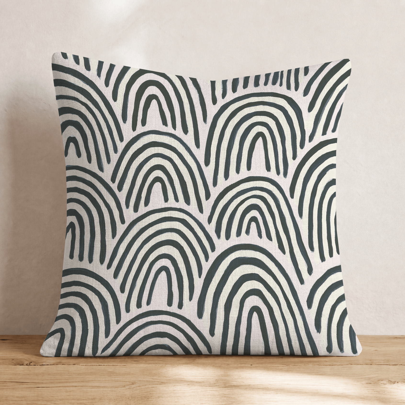 Kormac Waves Throw Pillow - Hillcroft Home