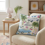 LA Collage Throw Pillow - Hillcroft Home