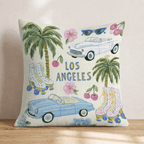 LA Collage Throw Pillow - Hillcroft Home