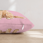 Labradoodle Berry Wreath Throw Pillow - Hillcroft Home