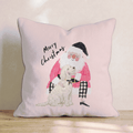 Labradoodle Christmas Embrace Throw Pillow - Hillcroft Home