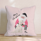 Labradoodle Christmas Embrace Throw Pillow - Hillcroft Home