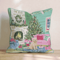 Labradoodle Fireside Cabin Throw Pillow - Hillcroft Home