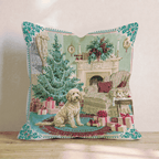 Labradoodle Holly Parlor Throw Pillow - Hillcroft Home