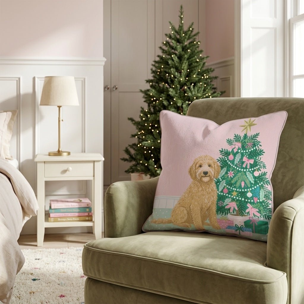 Labradoodle Nook Throw Pillow - Hillcroft Home