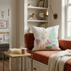 Labradoodle Sleigh Ride Throw Pillow - Hillcroft Home