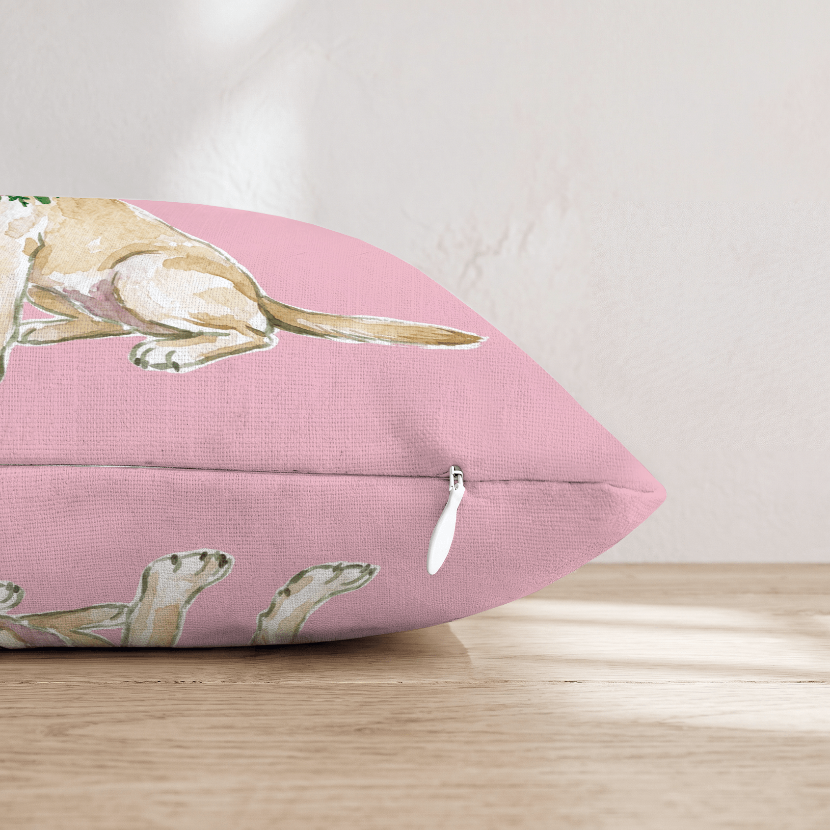 Labrador Retriever Berry Wreath Throw Pillow - Hillcroft Home