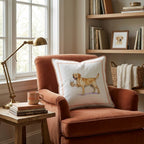 Labrador Retriever Coffee Throw Pillow - Hillcroft Home