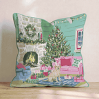 Labrador Retriever Fireside Cabin Throw Pillow - Hillcroft Home
