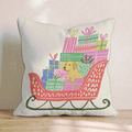 Labrador Retriever Gift Sleigh Throw Pillow - Hillcroft Home