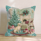 Labrador Retriever Holly Parlor Throw Pillow - Hillcroft Home
