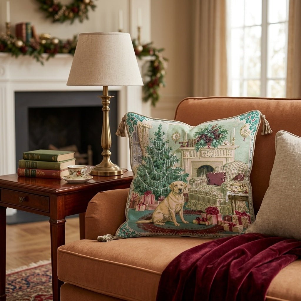 Labrador Retriever Holly Parlor Throw Pillow - Hillcroft Home
