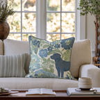 Labrador Retriever in the Flowers Throw Pillow throw pillow - Hillcroft Home