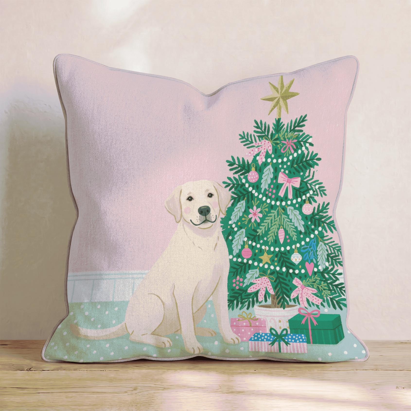 Labrador Retriever Nook Throw Pillow - Hillcroft Home