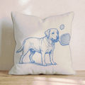 Labrador Retriever Pickleball Throw Pillow - Hillcroft Home