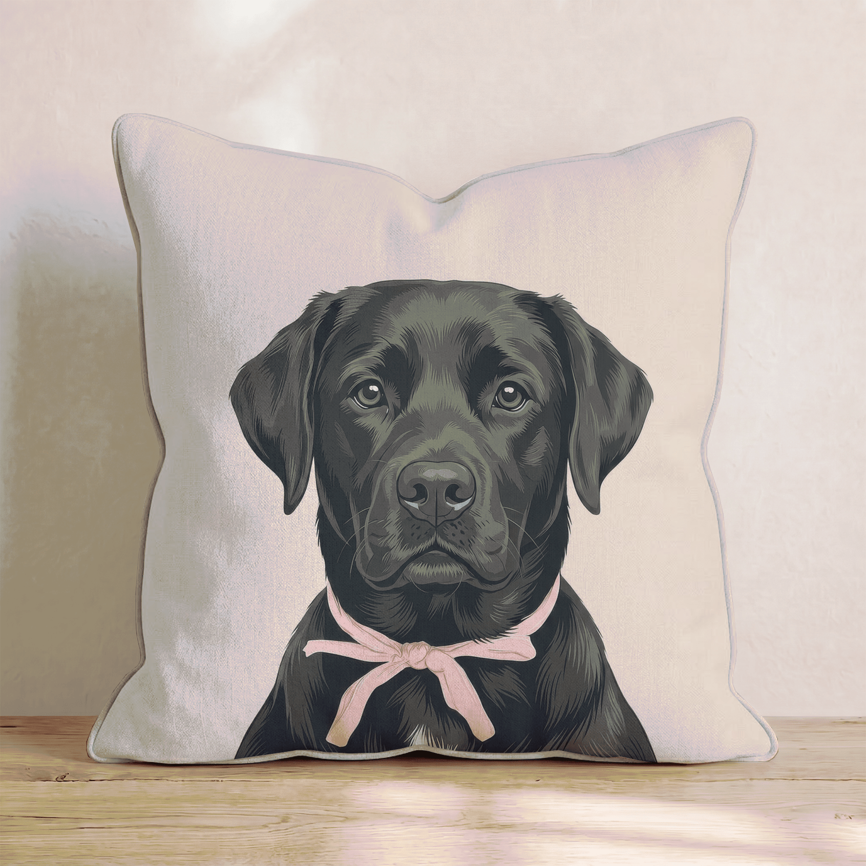 Labrador Retriever Portrait Throw Pillow - Hillcroft Home