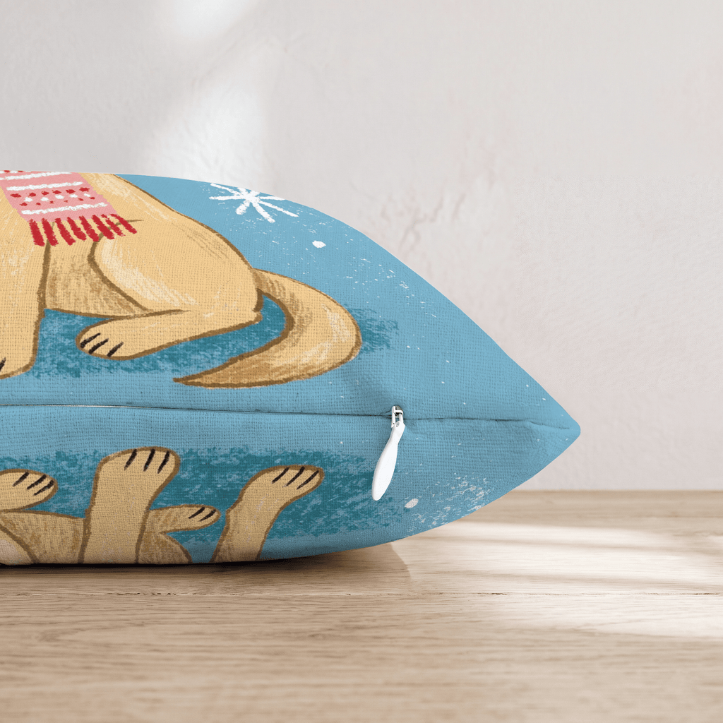 Labrador Retriever Scarf Throw Pillow - Hillcroft Home