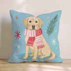 Labrador Retriever Scarf Throw Pillow - Hillcroft Home