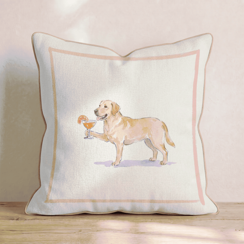Labrador Retriever Spritz Throw Pillow - Hillcroft Home