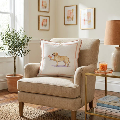 Labrador Retriever Spritz Throw Pillow - Hillcroft Home