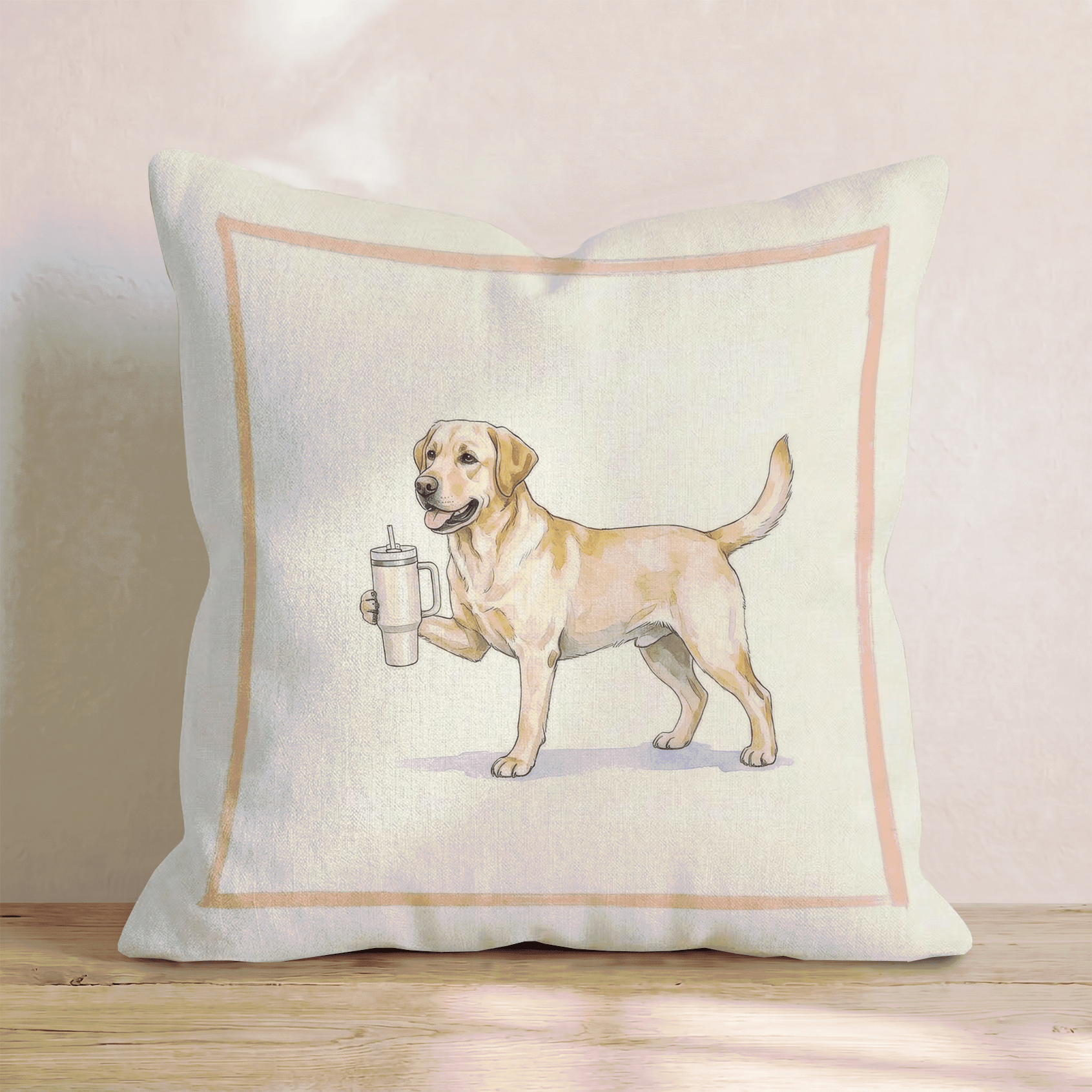 Labrador Tumbler Throw Pillow - Hillcroft Home