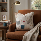 Labs and Lattes Throw Pillow - Hillcroft Home