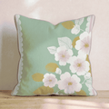 Lace Bouquet Throw Pillow - Hillcroft Home