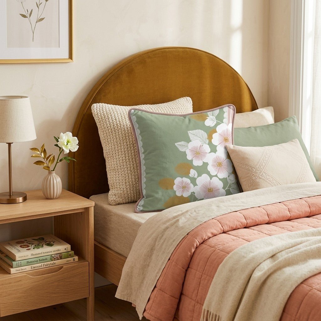 Lace Bouquet Throw Pillow - Hillcroft Home