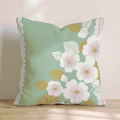 Lace Bouquet Throw Pillow - Hillcroft Home
