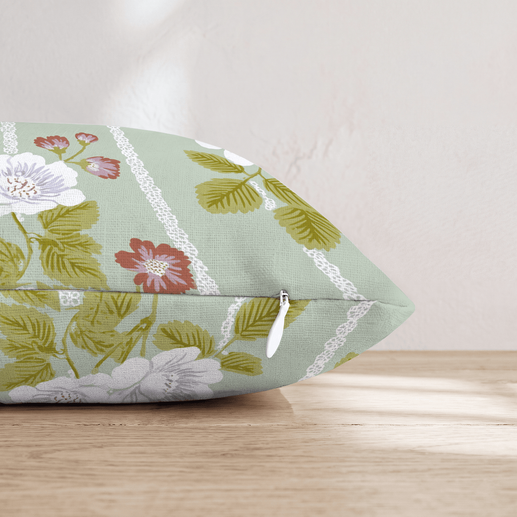 Lace Trellis Throw Pillow - Hillcroft Home