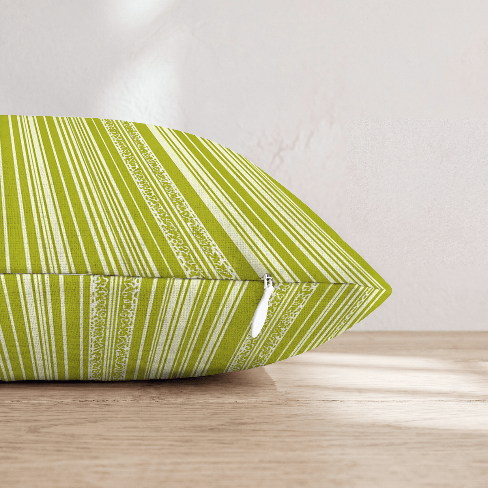 Laced Stripes Throw Pillow - Hillcroft Home