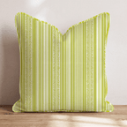 Laced Stripes Throw Pillow - Hillcroft Home