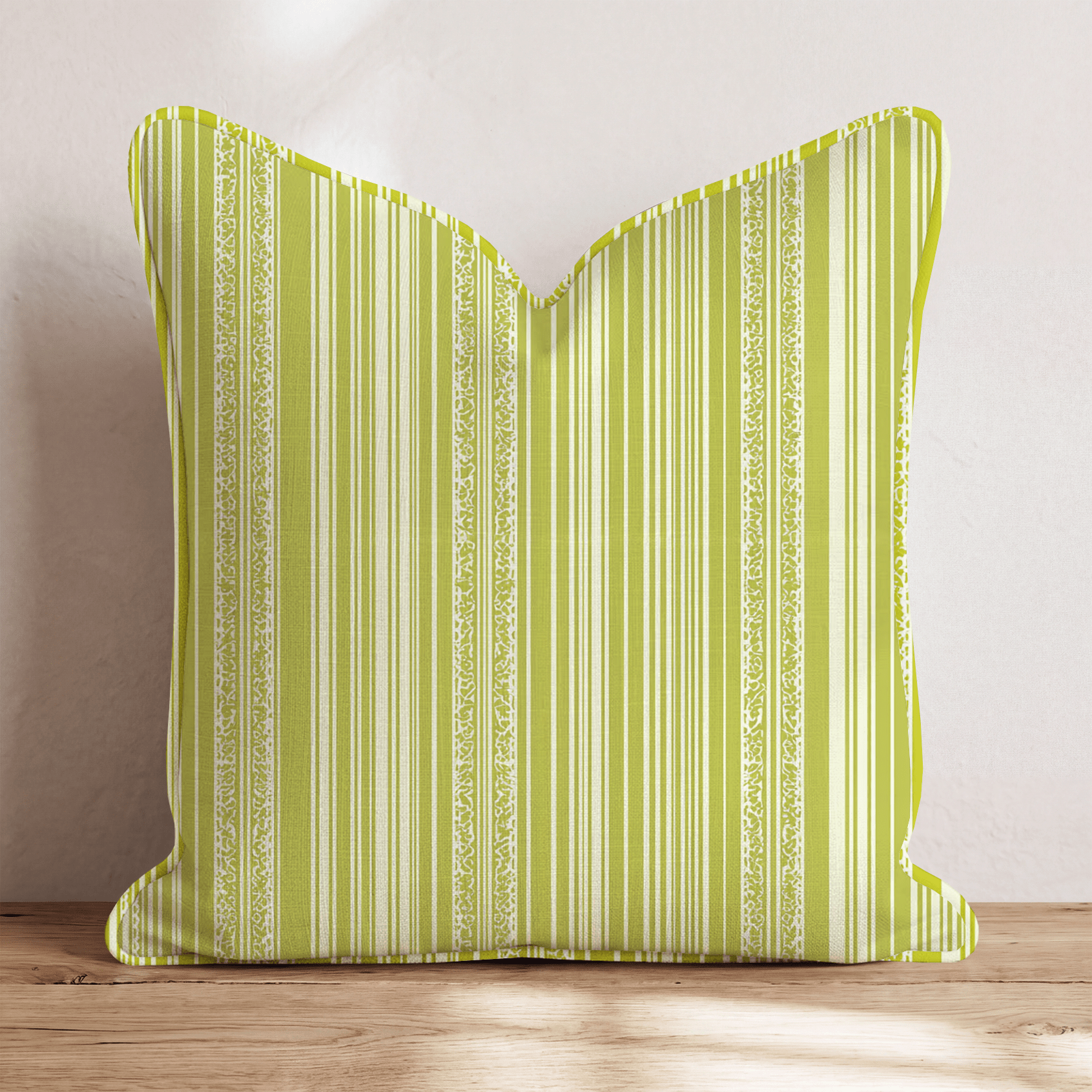 Laced Stripes Throw Pillow - Hillcroft Home
