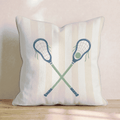 Lacrosse Cross Throw Pillow - Hillcroft Home