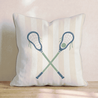 Lacrosse Cross Throw Pillow - Hillcroft Home