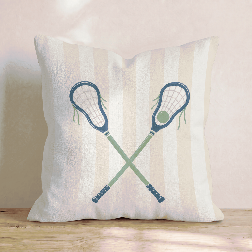 Lacrosse Cross Throw Pillow - Hillcroft Home