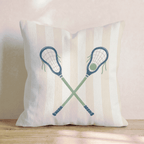 Lacrosse Cross Throw Pillow - Hillcroft Home
