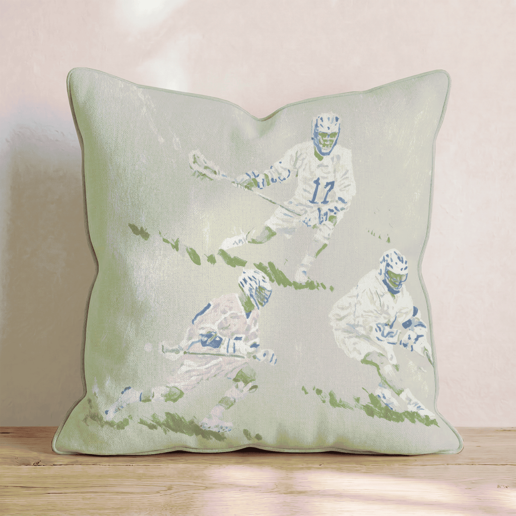 Lacrosse Game Throw Pillow - Hillcroft Home