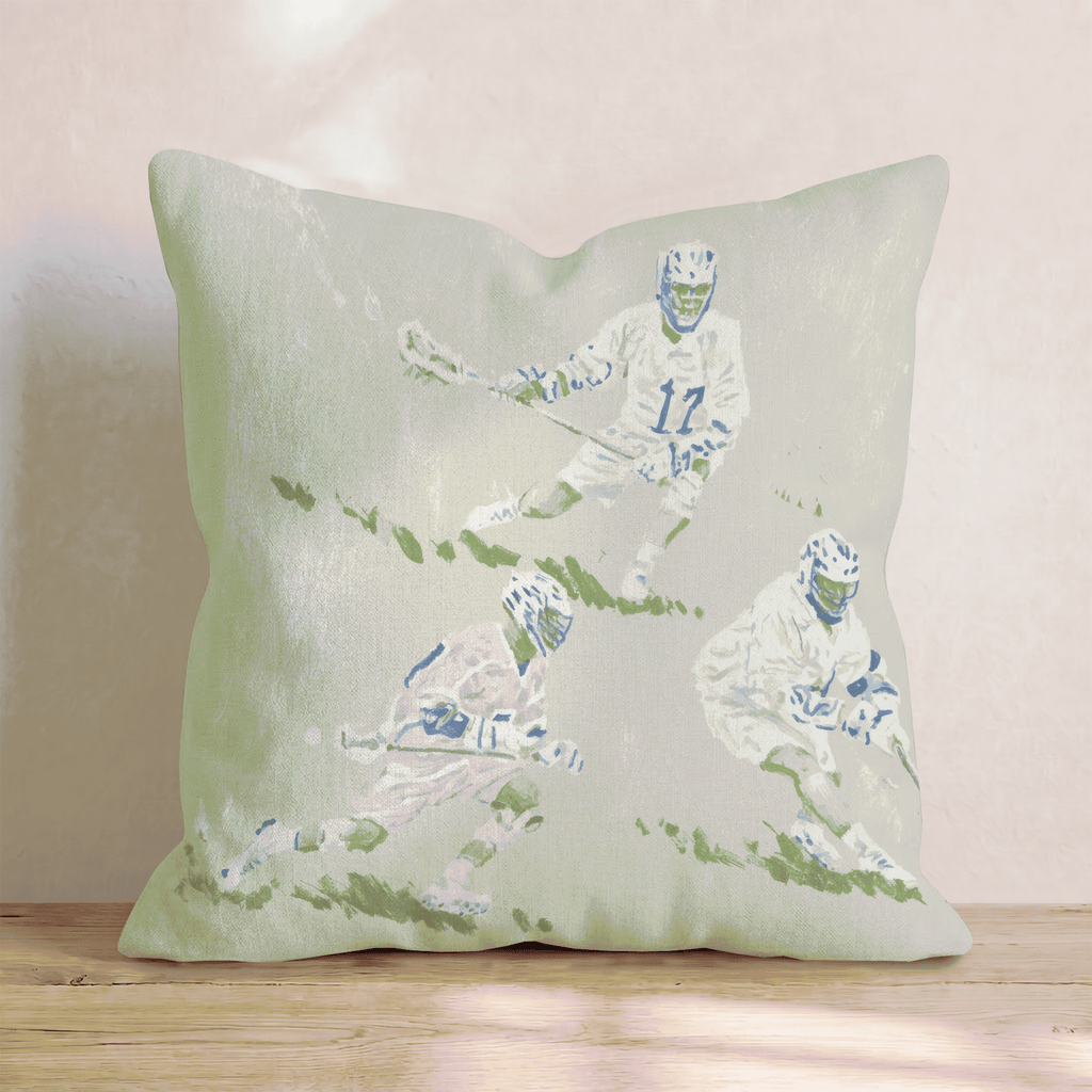 Lacrosse Game Throw Pillow - Hillcroft Home