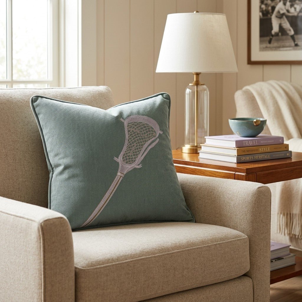 Lacrosse Stick Throw Pillow - Hillcroft Home