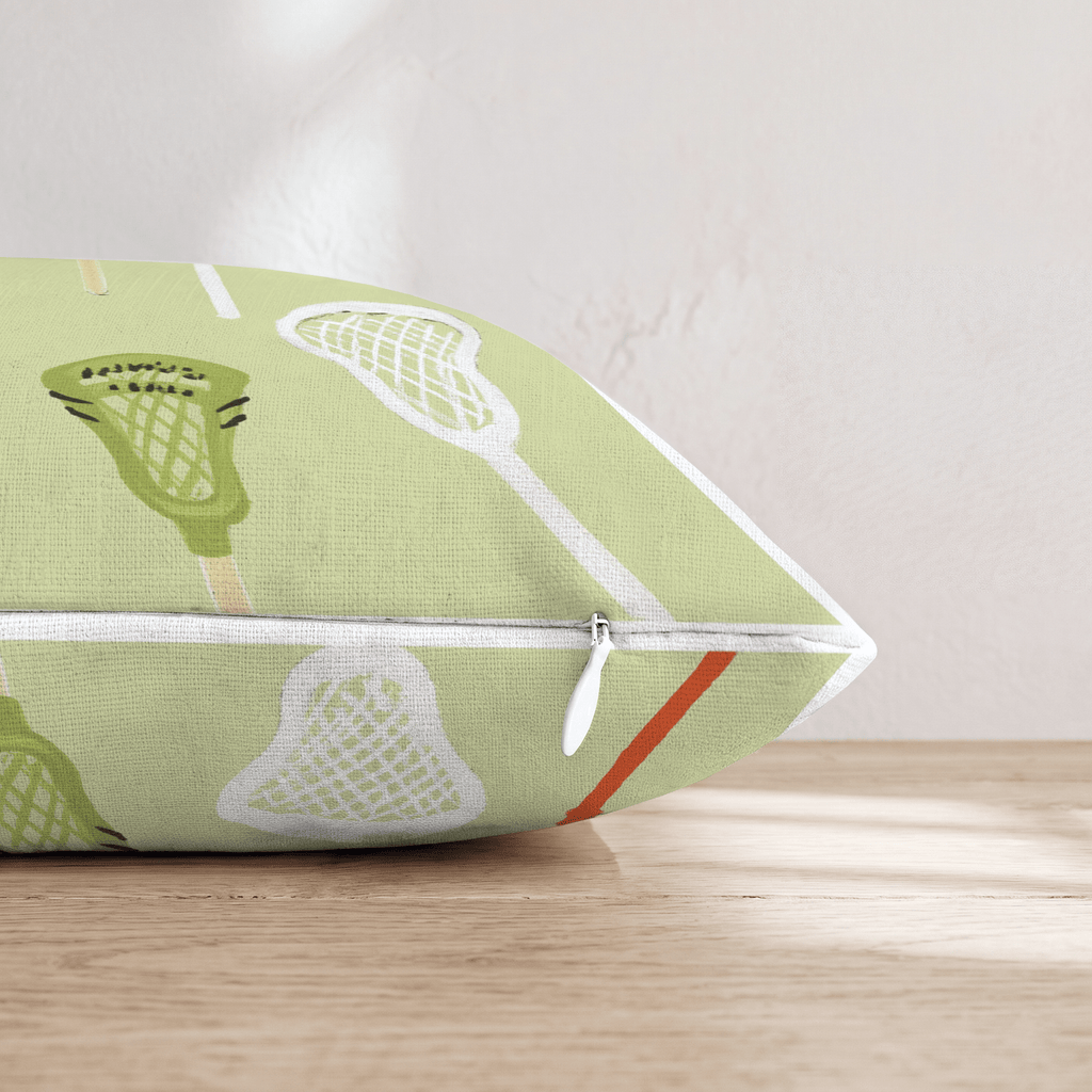 Lacrosse Stick Variety Throw Pillow - Hillcroft Home