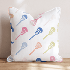 Lacrosse Sticks Galore Throw Pillow - Hillcroft Home
