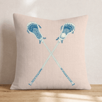 Lacrosse X Throw Pillow - Hillcroft Home