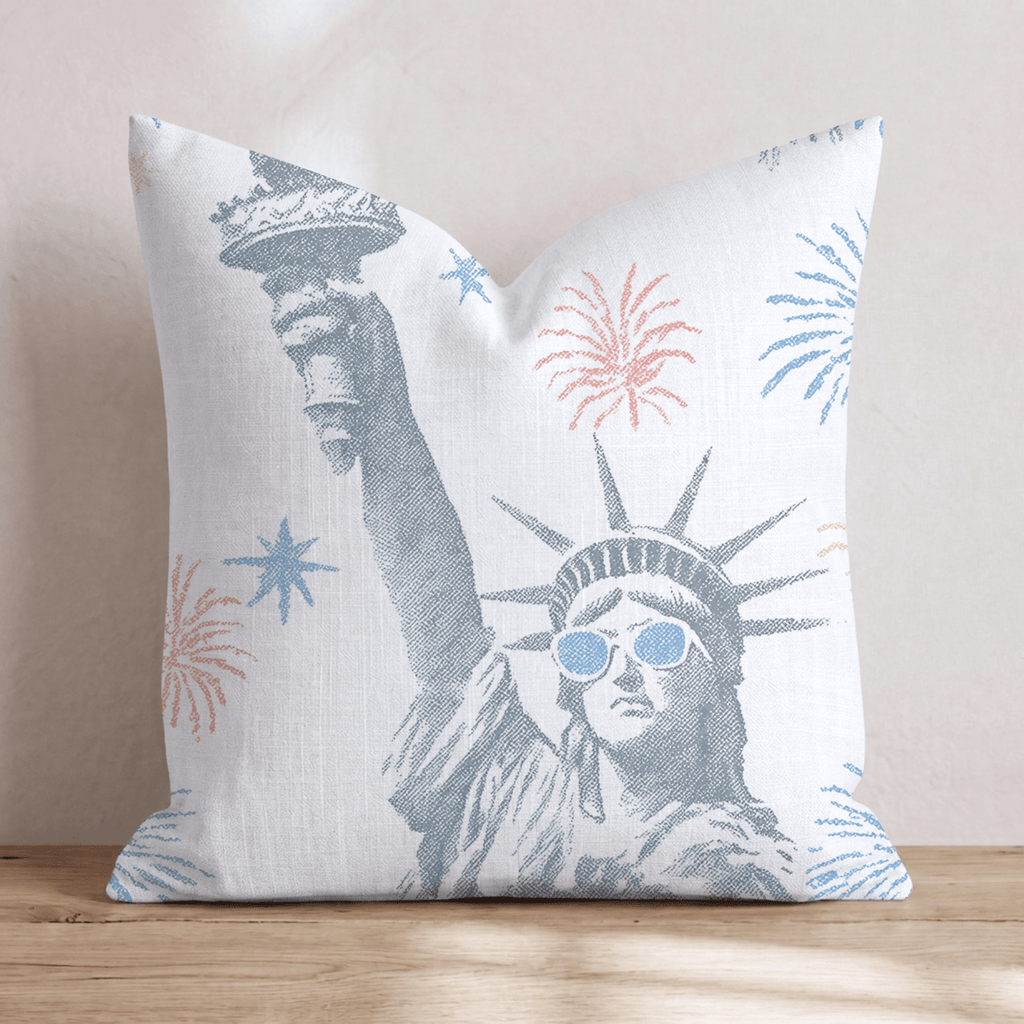Lady Liberty Throw Pillow - Hillcroft Home